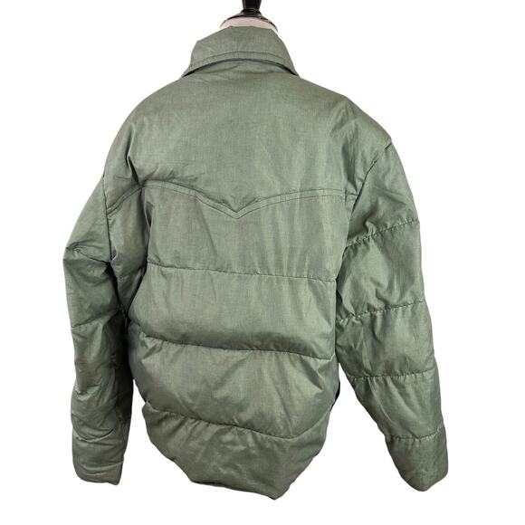 Stag Trail Country Vintage Green Bomber Puffer Jacket - Picture 6 of 8